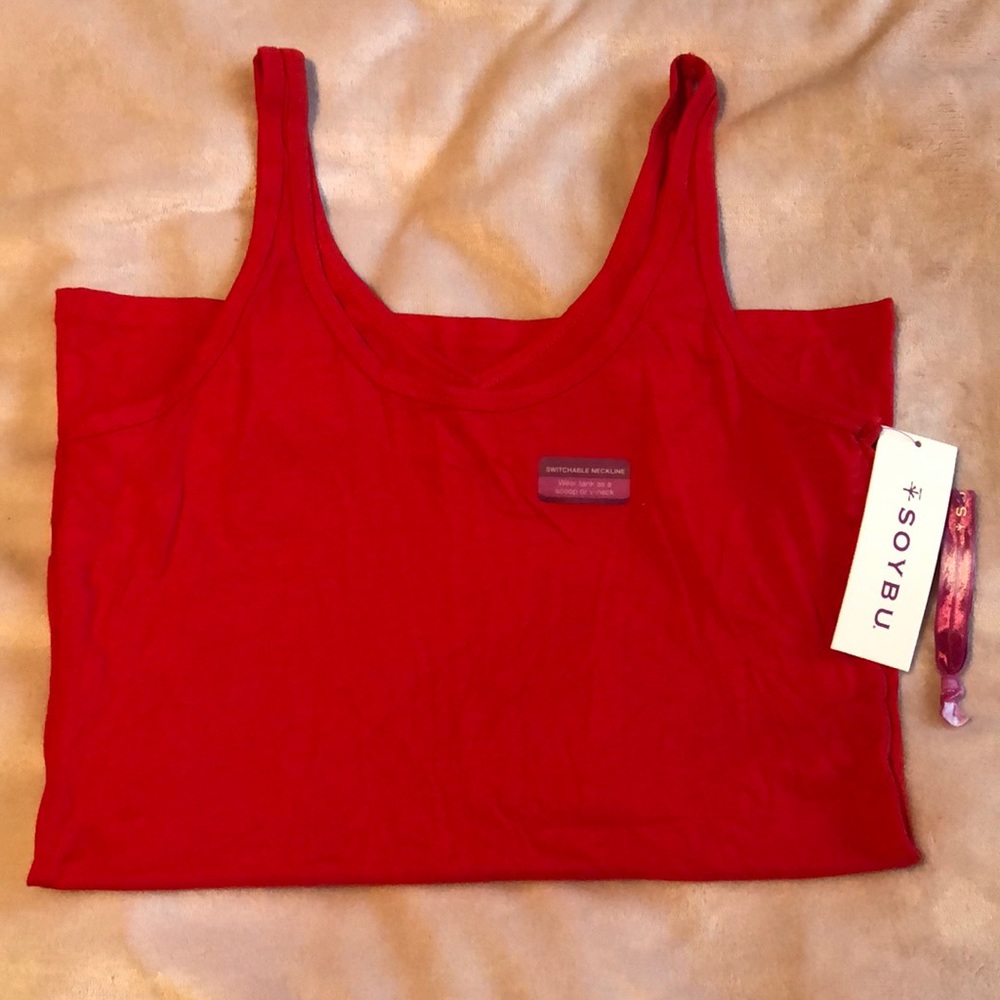 NWT Soybu red tank top